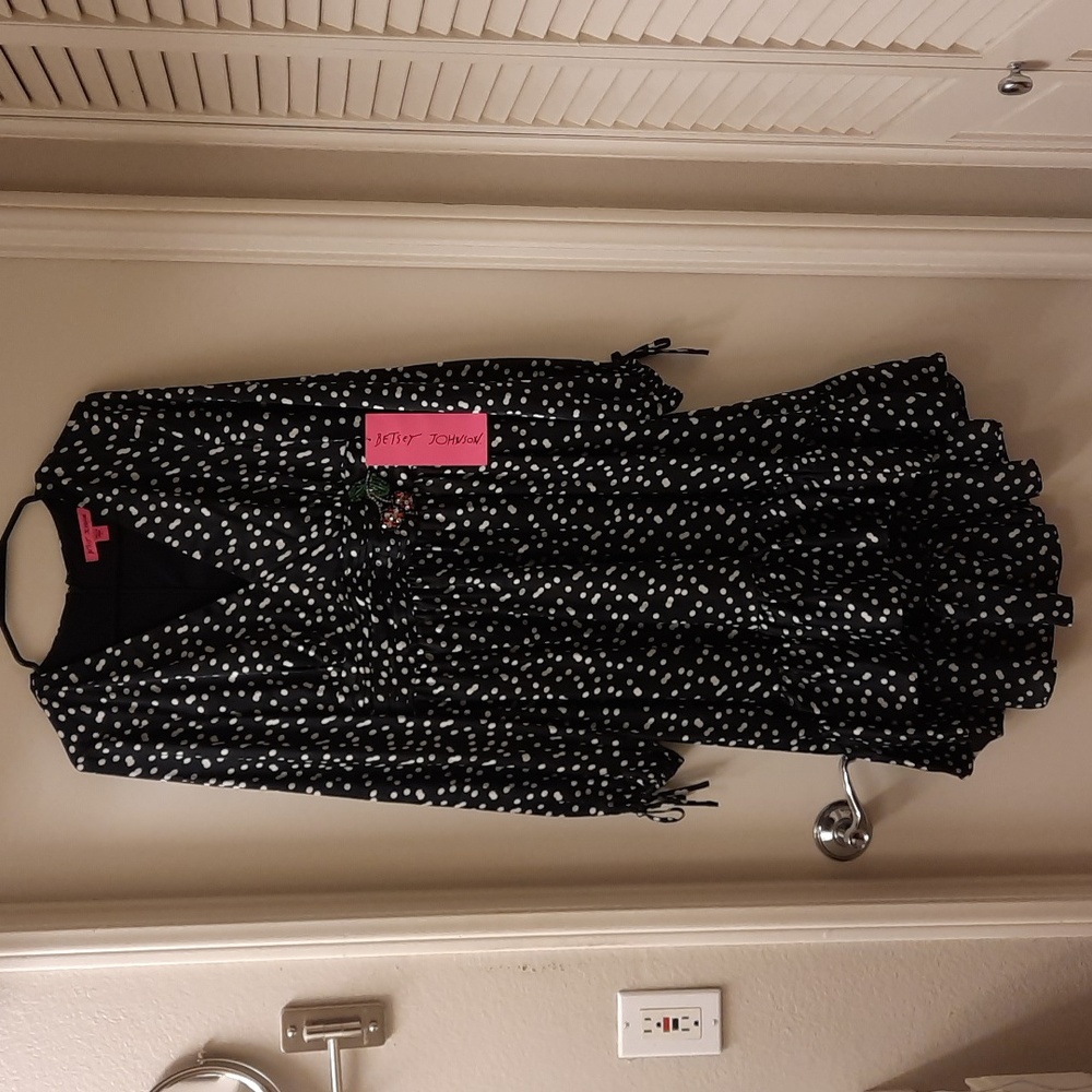 NWT, Betsey Johnson Embellished Cookies and Cream Dress - Picture 1 of 16